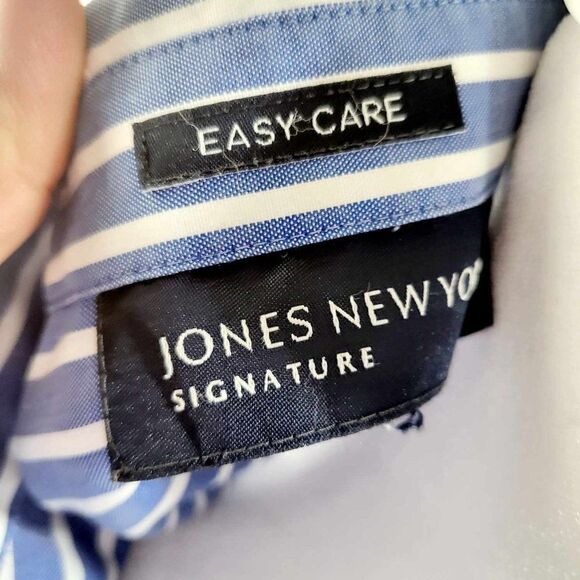 Easy Care Cotton Stripe Print Point collar Short sleeve Button Front shirt Size - Picture 5 of 14